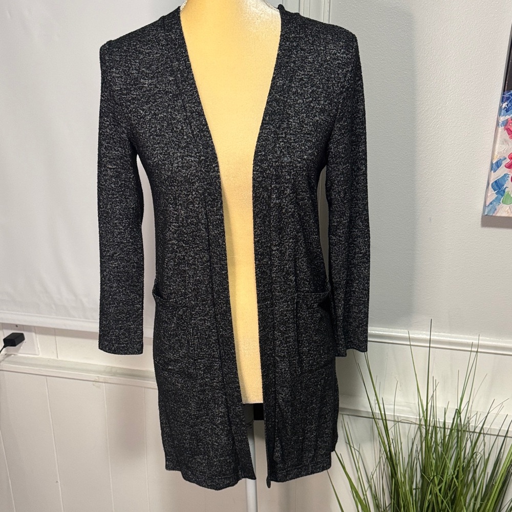 Old Navy Women's Charcoal Open Front Cardigan